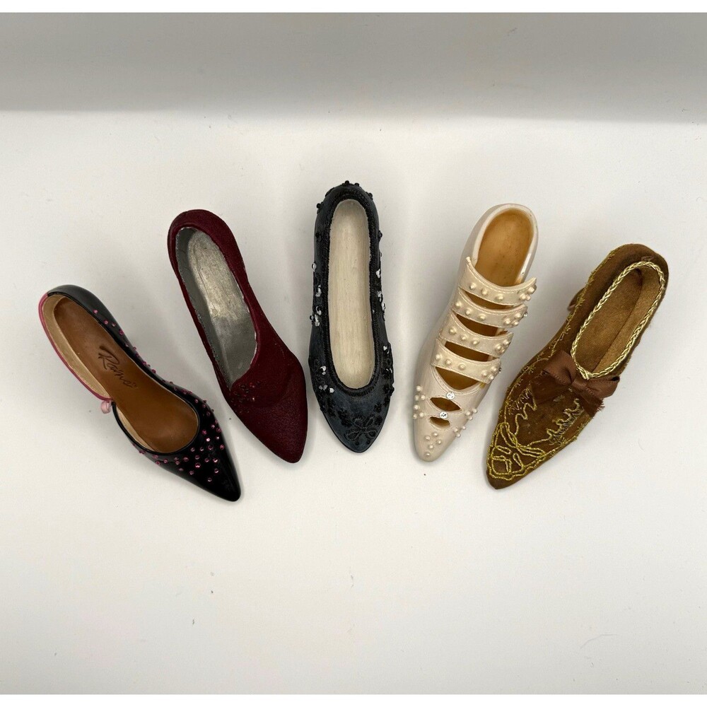 Lot of 5 Vintage Just the Right Shoe Collectible Miniatures by Raine Willitts